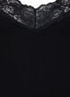Top 2-pack en viscose avec détails en dentelle, Noir, Packshot image number 2