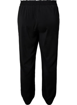 Pantalon évasé à poches, Black, Packshot image number 1