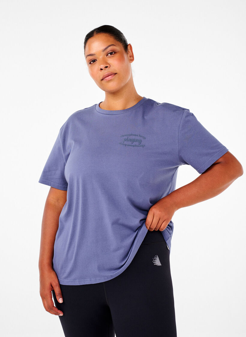 Sportief T-shirt in biologisch katoen, , Model image number 0