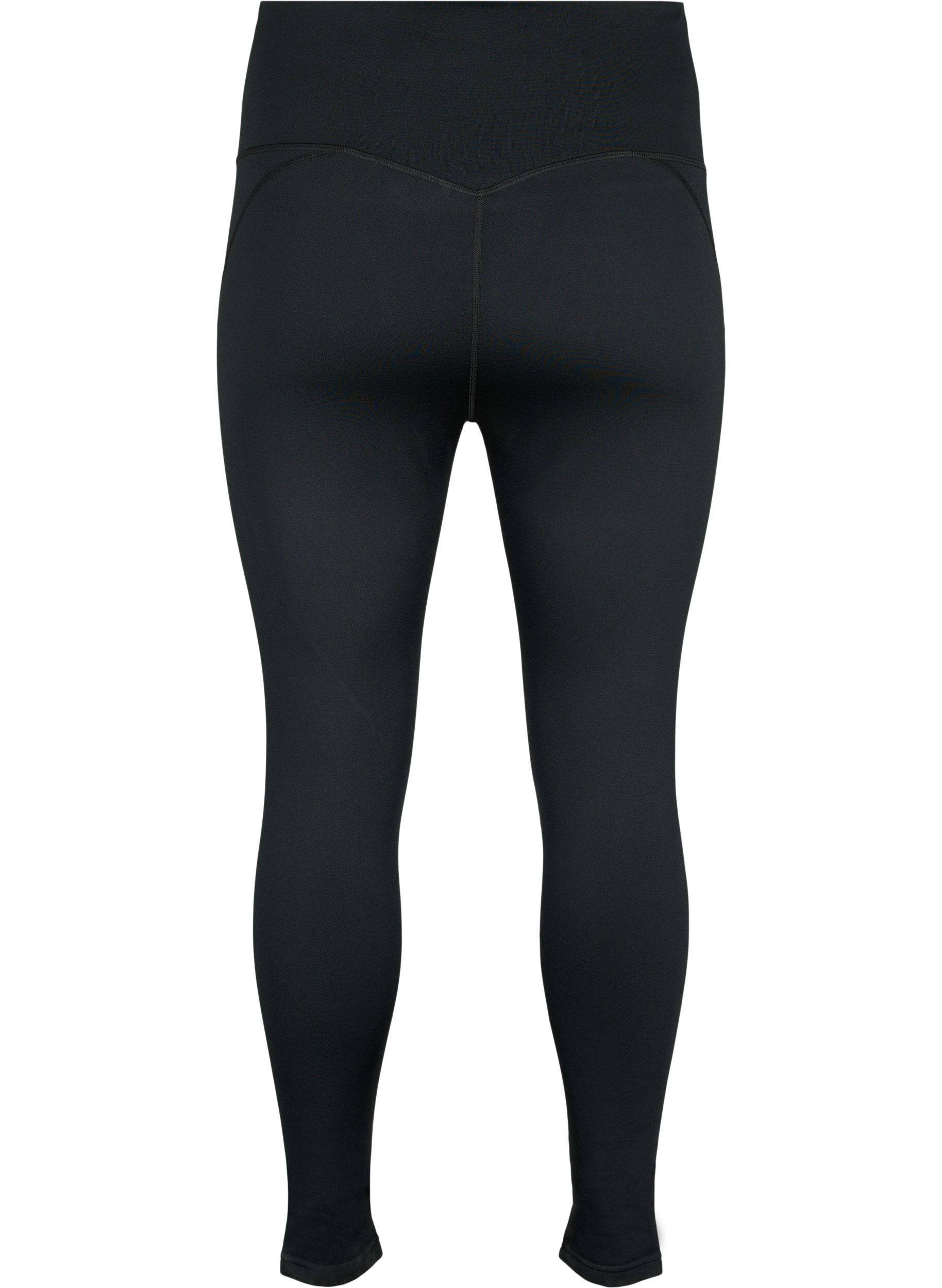 ZizziSportlegging met fleecevoering, Zwart, Packshot image number 1
