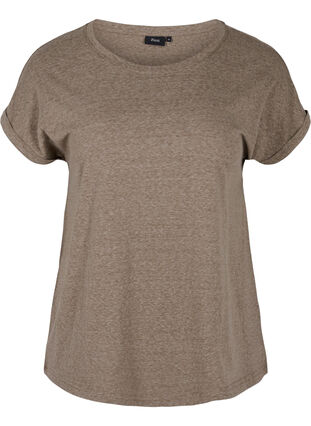 T-shirt chiné en coton, Falcon Melange, Packshot image number 0