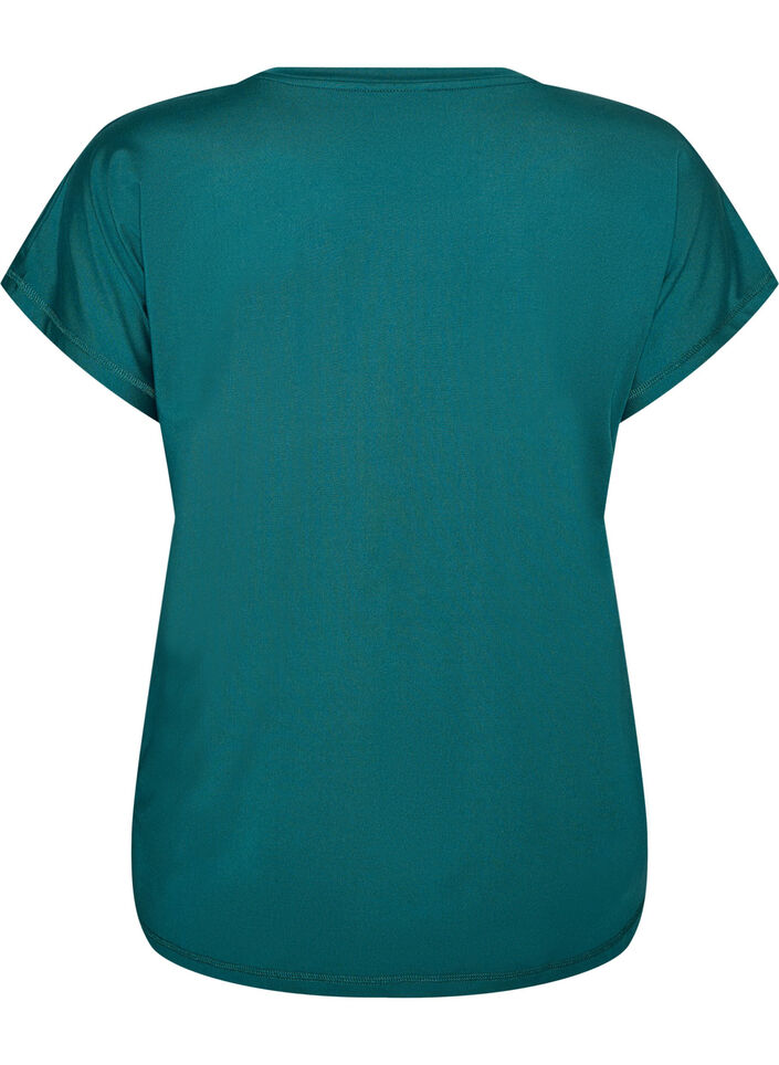 T-shirt de sport couleur unie, Vert, Packshot image number 1
