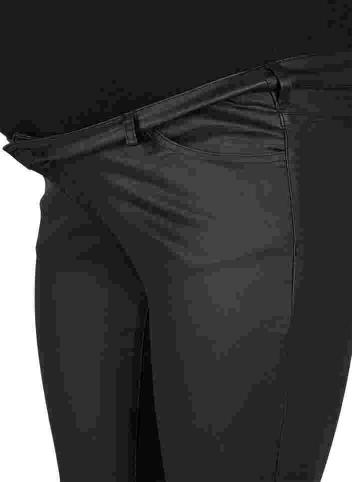 Pantalon de grossesse revêtu, Black, Packshot image number 2