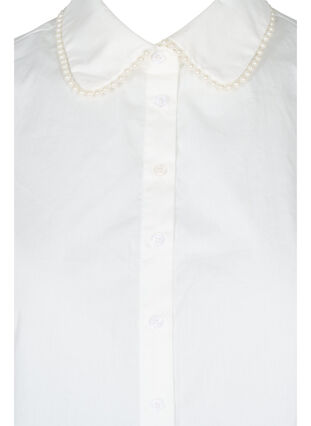 Col de chemise avec perles, Bright White, Packshot image number 2