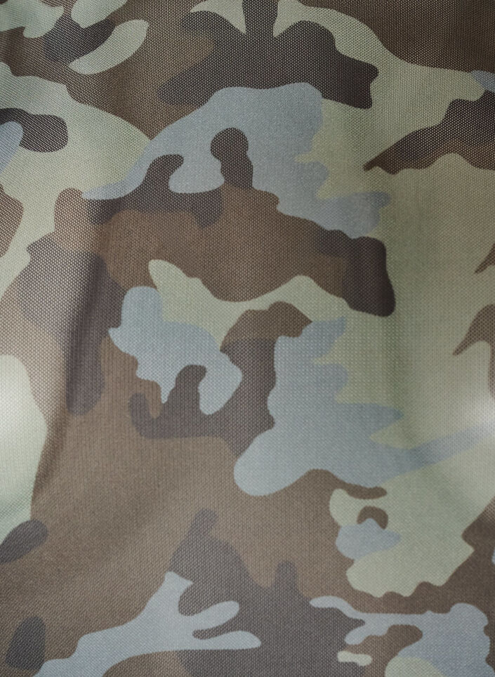 Blouse en maille avec imprim&eacute;, Vert Kaki, Packshot image number 2
