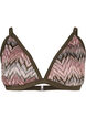 Haut de bikini triangle à motifs, Beech AOP, Packshot image number 0