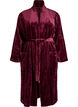 Kamerjas in zachte velour met zakken, Donker Bordeaux, Packshot image number 0