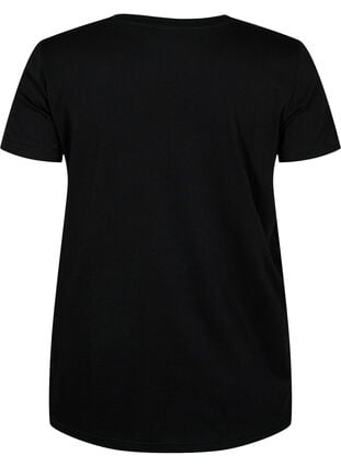 T-shirt de sport avec imprimé, Black w. Mind/Body, Packshot image number 1