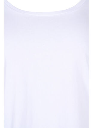 Lot de 2 blouses basiques en coton, Black/Bright W, Packshot image number 3