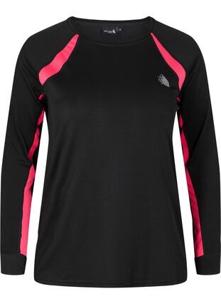 Ski-onderhemd met lange mouwen, Black, Packshot image number 0
