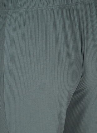 Pantalon ample en matière côtelée, Balsam Green, Packshot image number 3