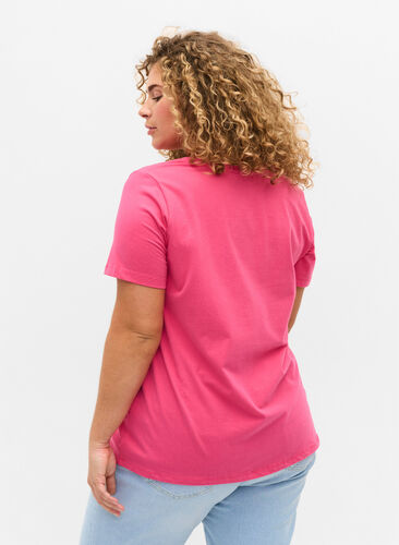 T-shirt basique, Fandango Pink, Model image number 1