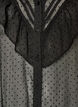 Robe midi en tissu l&eacute;ger et vaporeux &agrave; pois, avec des volants, Noir, Packshot image number 2