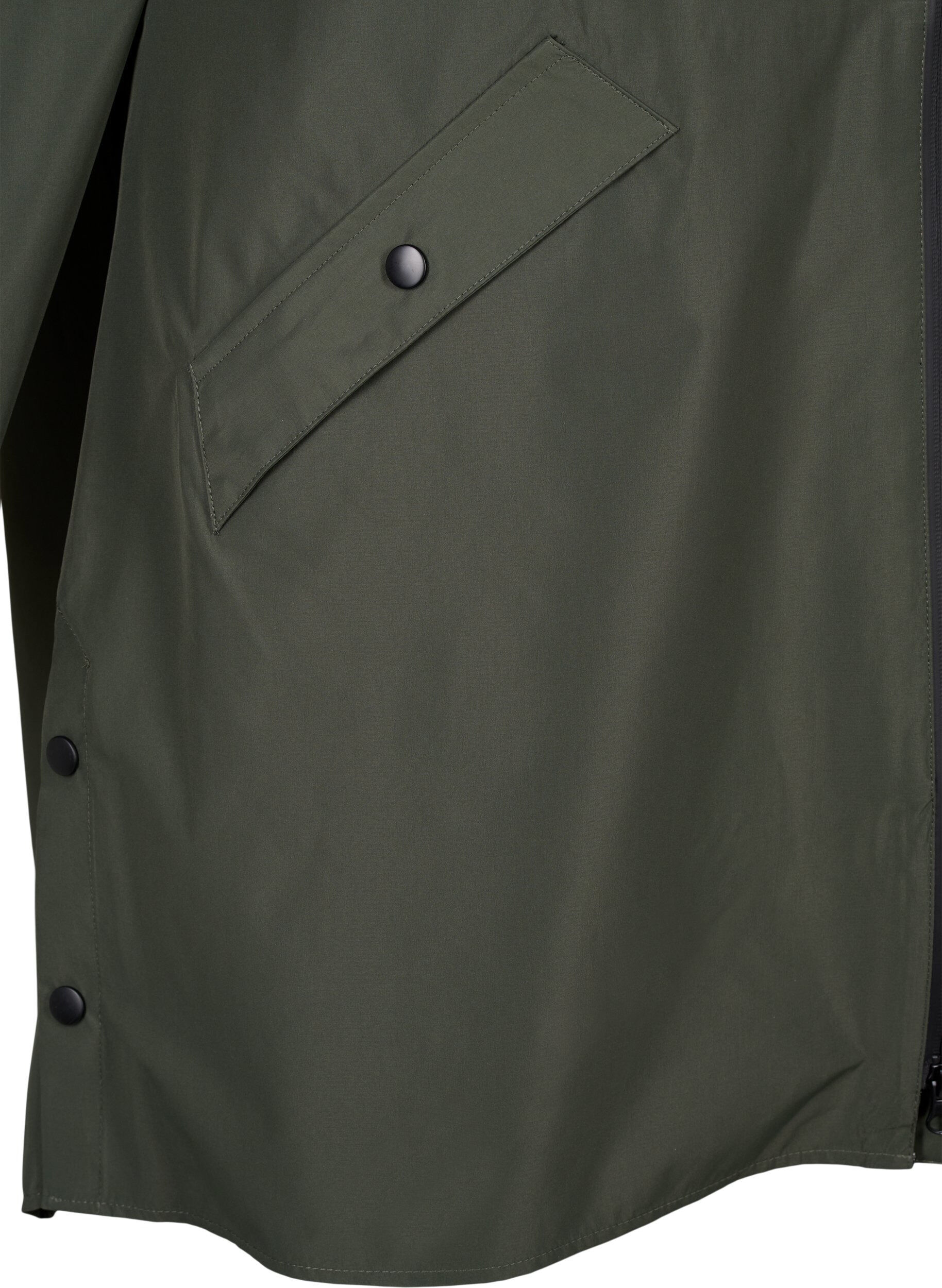 ZizziVeste de pluie avec poches et capuche, Vert, Packshot image number 3