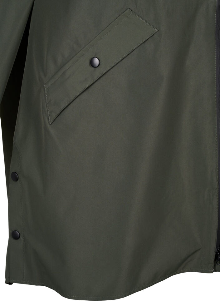 Veste de pluie avec poches et capuche, Vert, Packshot image number 3