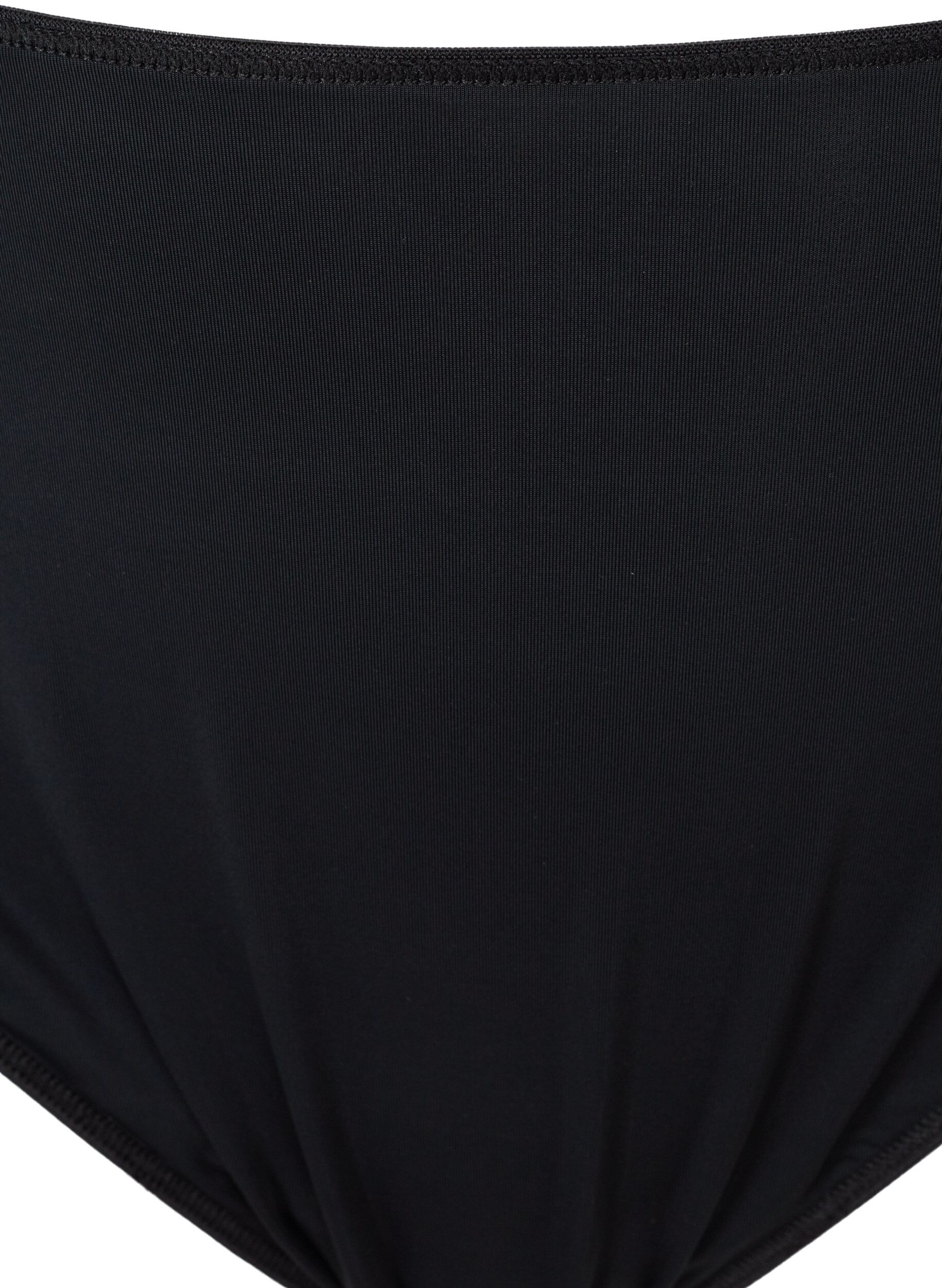 Zizzi3-pack g-string met kanten rand, Zwart, Packshot image number 2