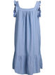 Robe midi en coton avec volants, Bleu Clair, Packshot image number 1