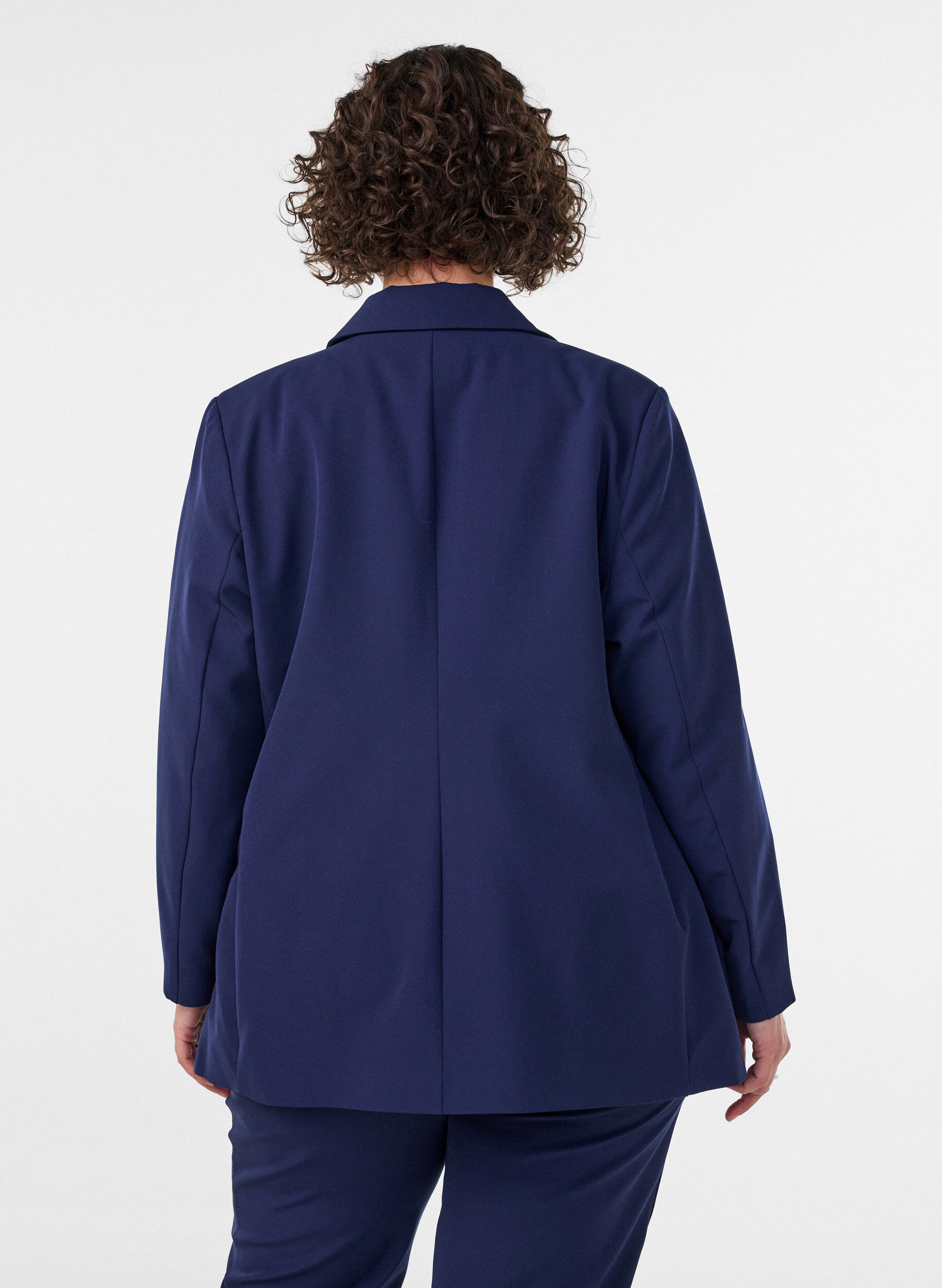 ZizziKlassieke blazer met knoopsluiting, Blauw, Model image number 2