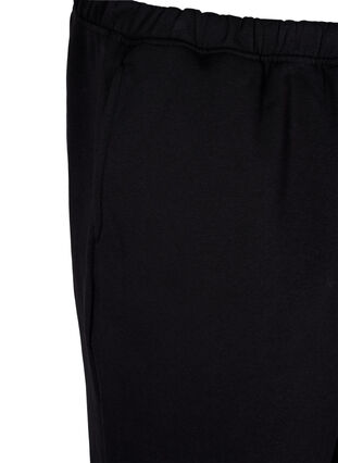 Pantalon ample en coton avec poches, Black, Packshot image number 2