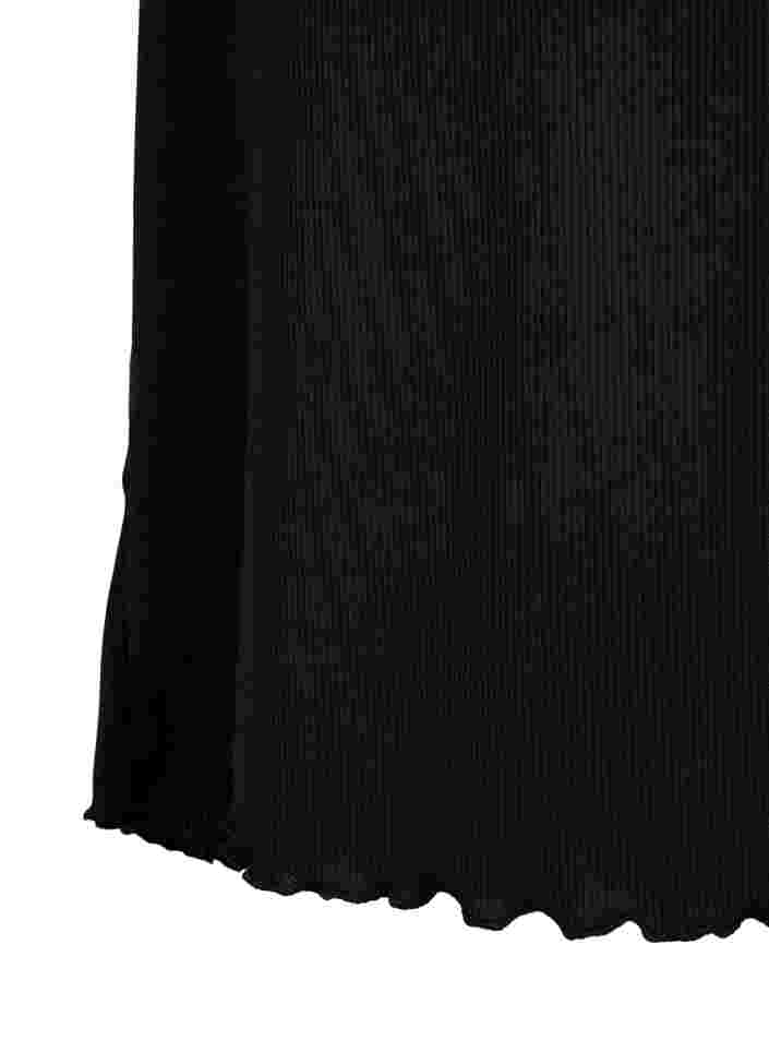 Robe de grossesse en côte, Black, Packshot image number 3