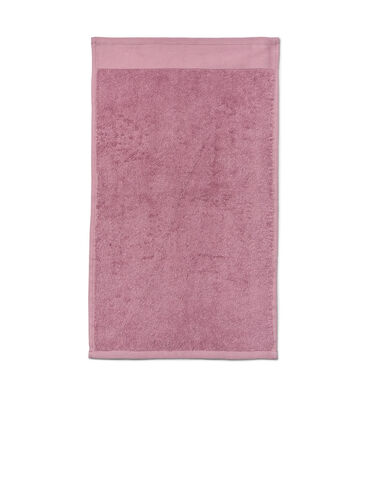 Handdoek in katoenen badstof, Deauville Mauve, Packshot image number 1