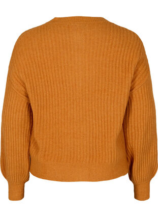 Cardigan en laine à boutons, Harvest Pumpkin Mel., Packshot image number 1
