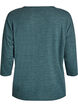 Blouse en jersey avec manches 3/4, Vert fonc&eacute;, Packshot image number 3