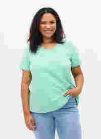 T-shirt basique, Dusty Jade Green, Model