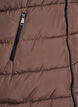 Lange vest met capuchon en zakken, Bruin, Packshot image number 3