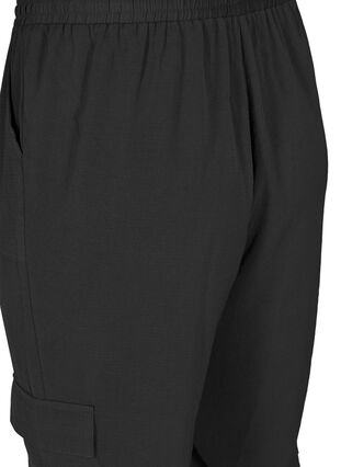 Losse broek met zijzakken, Black, Packshot image number 3