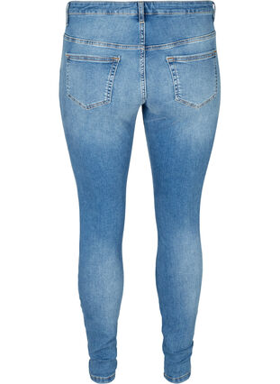 Extra slim fit Nille jeans met hoge taille, Light blue denim, Packshot image number 1
