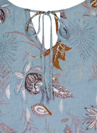 Robe à fleurs manches longues, Light Blue AOP, Packshot image number 2