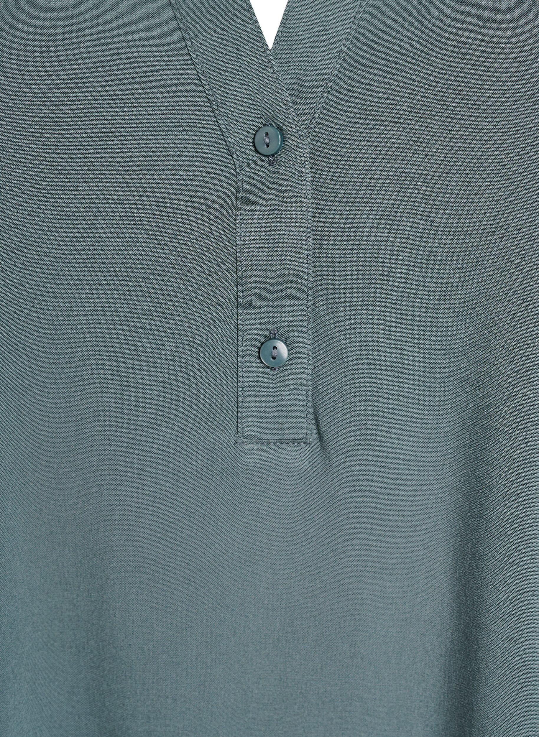 ZizziChemisier en viscose sans manches, Vert fonc&eacute;, Packshot image number 2