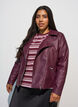 Imitatieleer bikerjack, Rood, Model image number 0