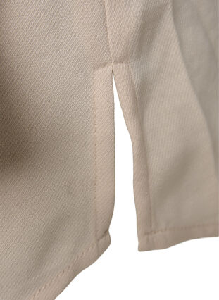 Tunique à manches longues avec col à volants, Warm Off-white, Packshot image number 3