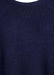 Pull c&ocirc;tel&eacute; &agrave; manches 3/4, Bleu, Packshot image number 2
