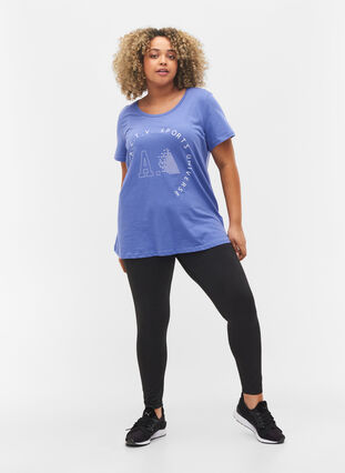 Sport-T-shirt met print, Very Peri A.C.T.V, Model image number 2