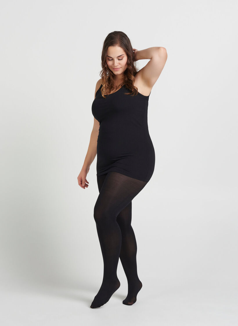 Panty in 100 denier, Zwart, Model image number 2