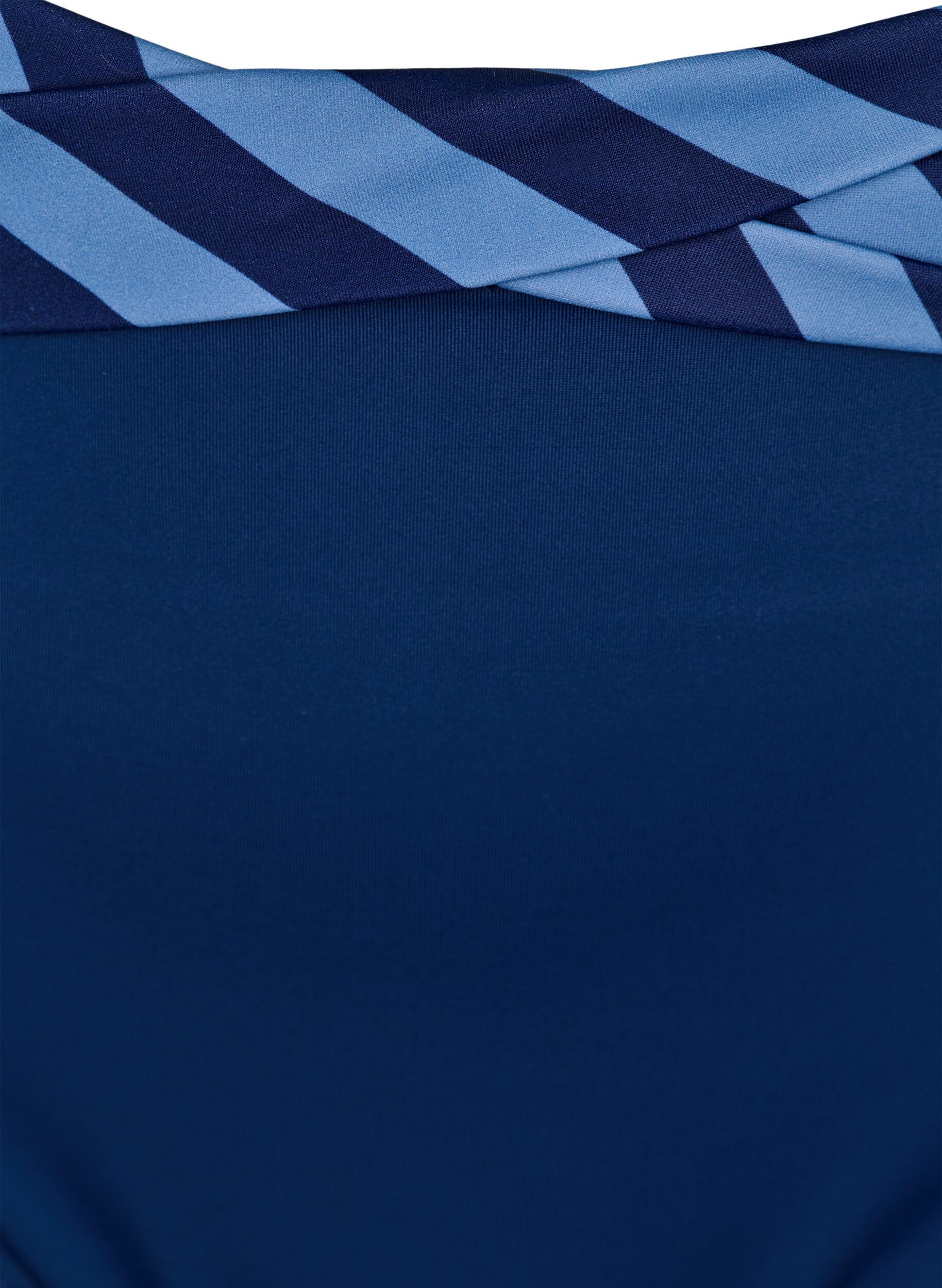 ZizziBikinibroekje met wikkel detail, Blauw, Packshot image number 2