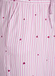 Pantalon de nuit ample &agrave; rayures et c&oelig;urs, Rose, Packshot image number 2