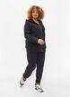 Pantalon ample en coton avec poches, Noir, Model image number 0