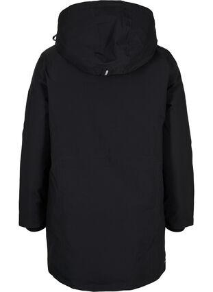 Veste d'hiver avec capuche amovible et poches, Black, Packshot image number 1