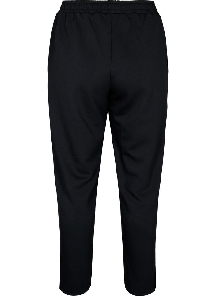 Broek in modalmix met split, Black, Packshot image number 1