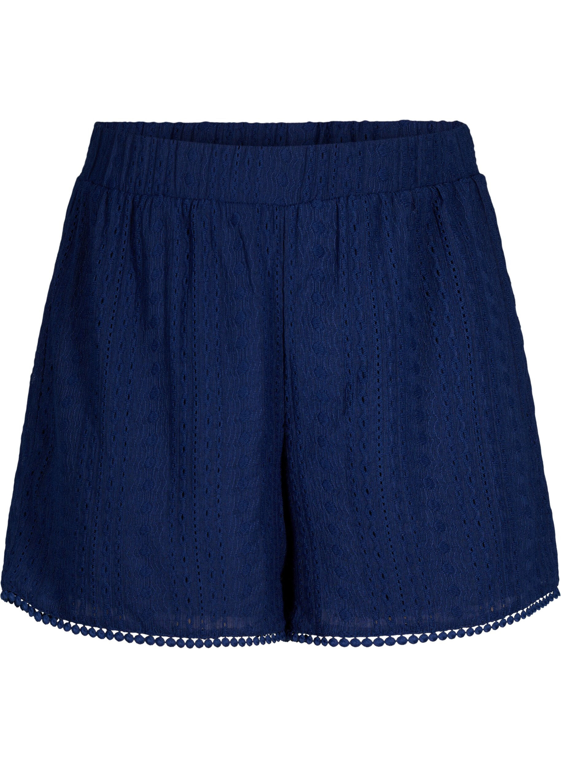 Zizzi Shorts &agrave; motif textur&eacute;, Medieval Blue, Packshot image number 0