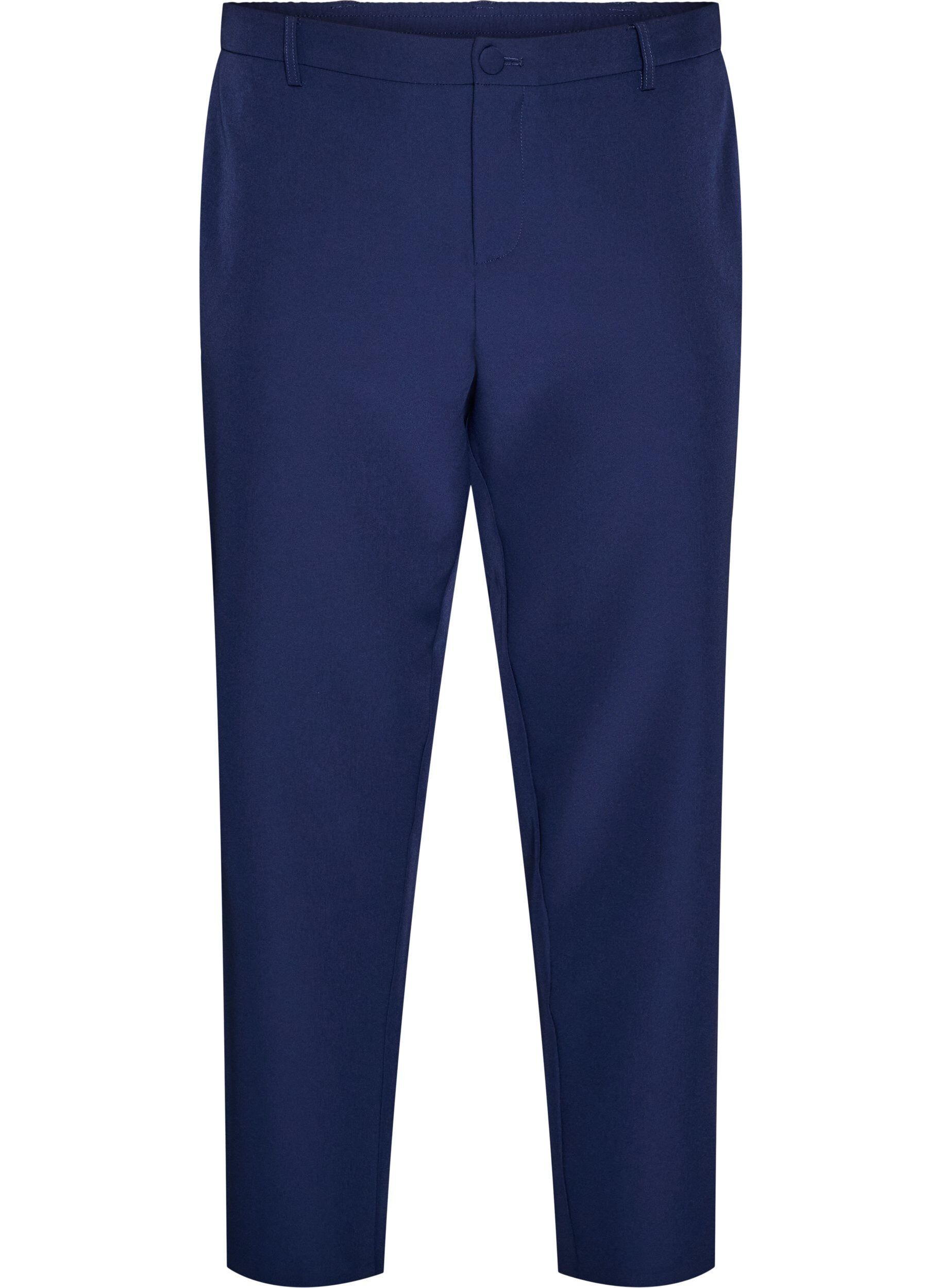 ZizziTrousers with pockets and straight legs, Blue, Packshot image number 0