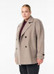 Manteau court &agrave; boutonnage crois&eacute;, Beige, Model image number 0