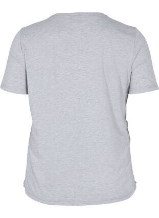 T-shirt court avec cordon de serrage, Light Grey Melange, Packshot image number 0