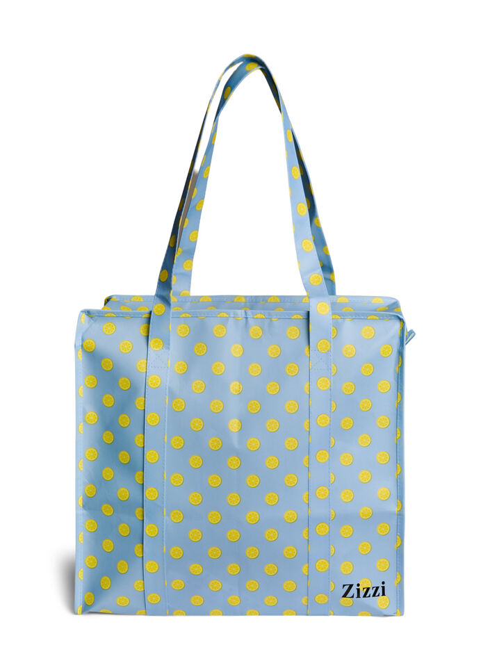 Shoppingtas met ritssluiting, Blauw, Packshot image number 1