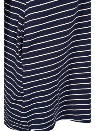 Tunique en coton à manches courtes, Blue Stripe, Packshot image number 3