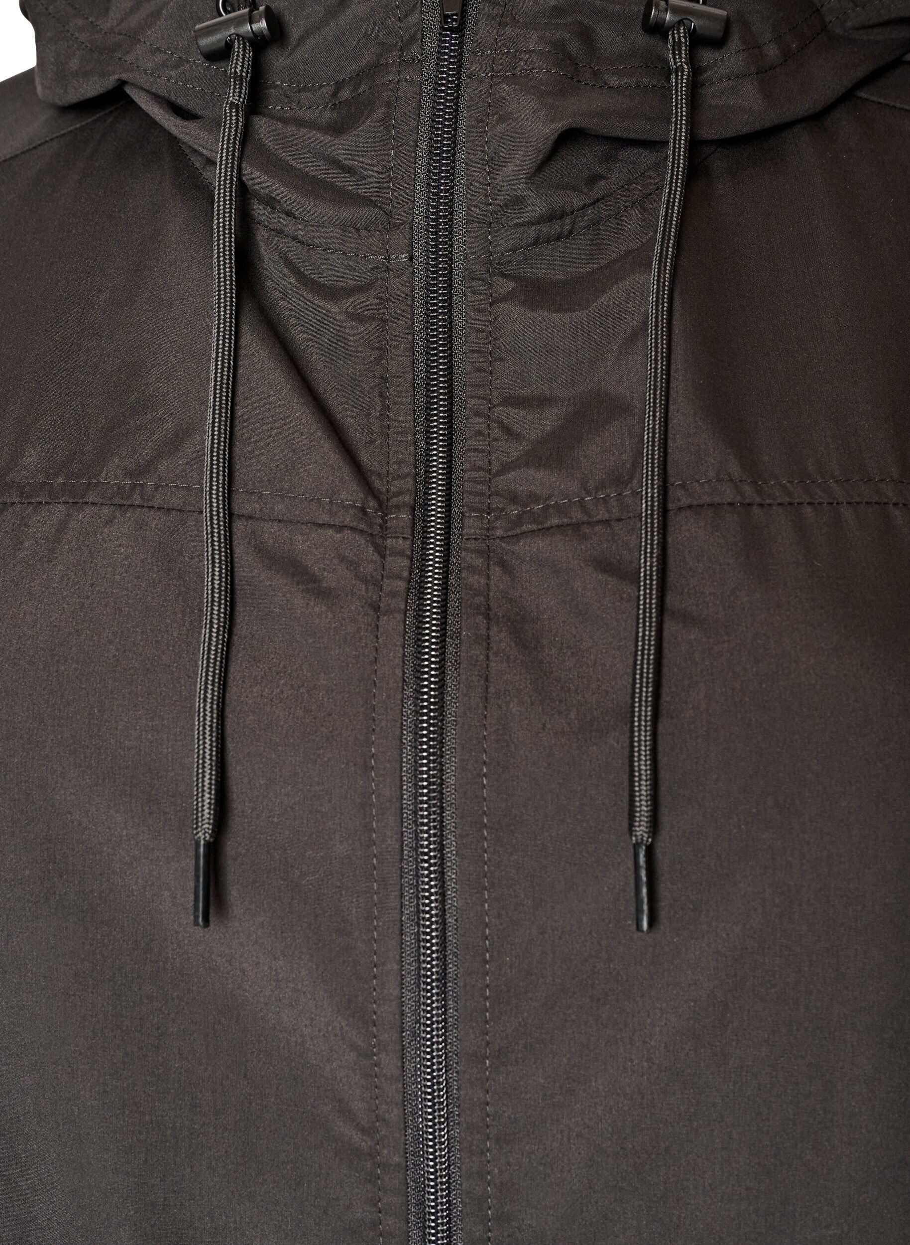 ZizziParka l&eacute;g&egrave;re avec capuche, Noir, Packshot image number 2